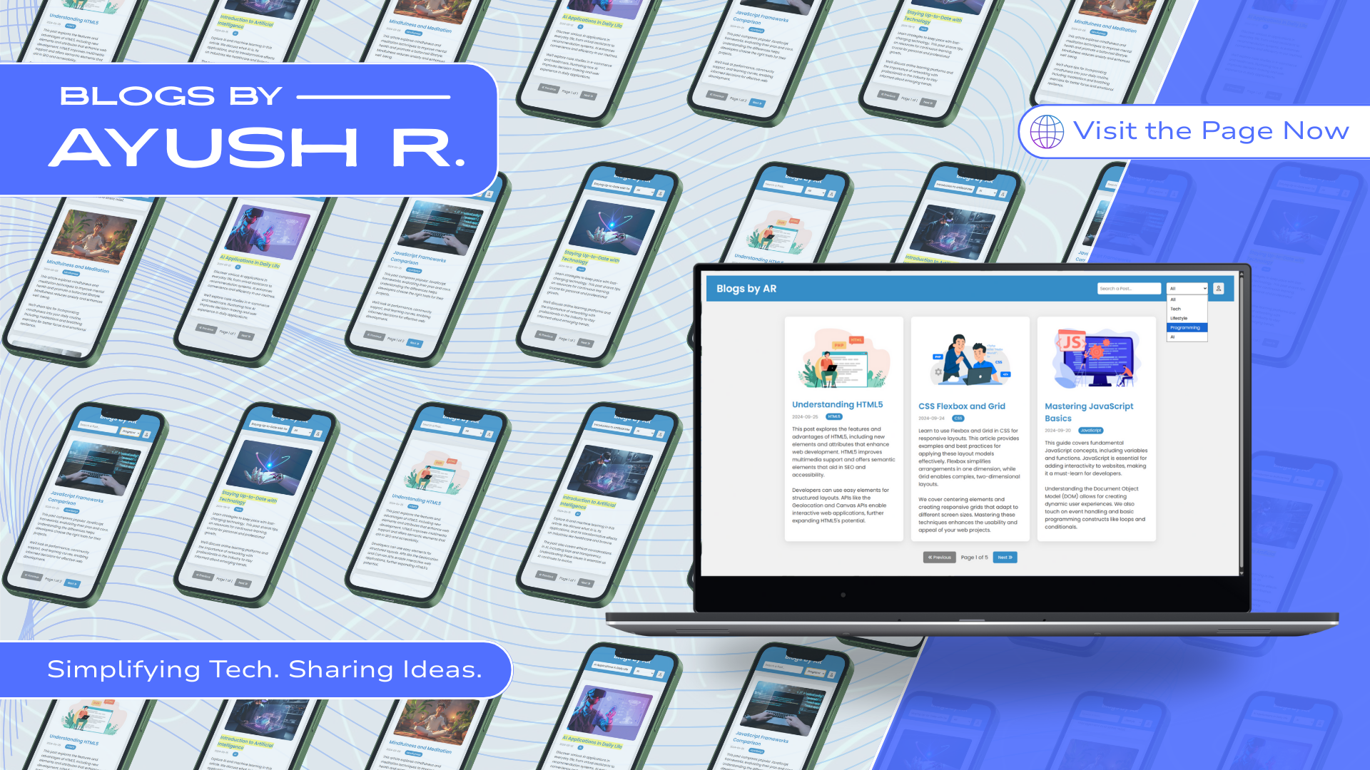 Blogs by AR final design mockup